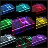 Полумеханическую игровую клавиатуру Mouse Combos RGB светодиодная подсветка Plug и воспроизведение клавиатуры эргономичный дизайн водонепроницаемый игровой комплект клавиатуры