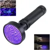 Lampe de poche Uv Led 51 Led 395nm lampe torche violette détecteur de lumière noire pour les taches d'urine de chien et les punaises de lit DH8552