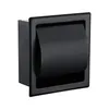 Porta de papel de papel higiênico de papel higiênico preto All Contruction Metal 304 Aço inoxidável Banheiro de parede dupla Caixa de papel 200923244v306u