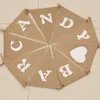 New Hessian Jute Fabric Rustic Burlap Bunting Banners Bandeiras Bandeiras Candy Bar Decoração de casamento Vintage Party