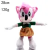 28 cm Sonic Action Figuur Soft Toys Hedgehog Model Plush Toy Sofa Slaapkamer Decoratie Kinderen Verjaardagsgeschenken per zee