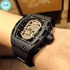 Richardmill Mechanical Designer Rm11 Orologio da uomo Movimento Yuud Tch di alta qualità per uomo Ejyb Star Same Rm052 Personality Skull