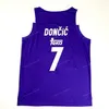 Nikivip Custom Luka Doncic #7 Teka Madrid Basketball Jersey Euroleague Sewn Purple S-4XL Name And Number Top Quality