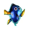 50pcs Big Size Ocean Animals Shark Lobster Foil balloon Tropical Fish Ballon Sea Theme Animals Ballons Air Inflatable Globol For Safari Party Birthday