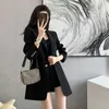 T313 Womens Suits & Blazers Tide Brand Designer High-Quality Retro Sexy hollow-out color series Suit Slim Plus Size