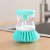 Wash Pot Brush Pot Dish Brush With Washing Up Liquid Soap Dispenser Home Kitchen Washing Utensils Kitchen Accessories