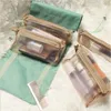 Light Folding Large Capacity Detachable Mesh Storage Bags Cosmetic Organizer For Travel Toiletry Bags