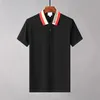 2022 Designer mode topp affärskläder Polo Hugo logotyp broderade krage detaljer kortärmad pikétröja herr flerfärgad t-shirt