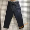 Men's Pants Heavy Fabric Canvas Multi-pocket KAPITAL Cargo Men Women Quality Multi-Line Trousers Black Apricot PantsMen's