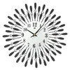 Horloges murales Ly 3D grande horloge cristal soleil Style moderne silencieux pour salon bureau décoration de la maison numérique