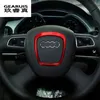 Car Styling steering wheel center logo Covers Stickers Trim for A4 B6 B7 B8 A6 C6 A5 Q7 Q5 A3 8P S3 8v Interior Accessories2265775