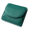 Mini plånböcker Lady 2022 Ny Amazon RFID Folding Simple Ultra-Thin Leather Liten Wallet Female Japanese Style