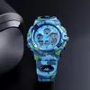 5Bar impermeável cronógrafo crianças luminous relógio de pulso digital kids sport watches meninos meninas eletrônicas relógio de quartzo