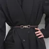 Ceintures femmes ceinture en cuir dames robe femme mode tout-match Simple mince coréen pull manteau taille petite ceinture Forb22