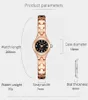 Zegarek luksusowe kobiety zegarki Rose Gold Cechy stali nierdzewnej Ubierz Diamond Diard Bransoleta Watch Montrewristwatches