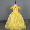 Meninas princesa festa vestido crianças dress up halloween cosplay traje pequena menina vestuário