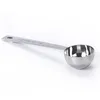 15ml Stainless Steel Coffee Scoop Measuring Scoop Long Handled Metal Milk Powder Tea Leaves Measure Spoon Tablespoon HY0407