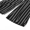 Combinaisons pour femmes Rompères Fonds Fashion Casual Striped Bodycon Party Suit Suit Scoumpen