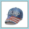 パーティーハットお祝いの供給ホームガーデンファッション野球帽USAハット選挙キャンペーンカウボーイダイヤモンドキャップ調整可能なスナップバック女性デニム