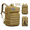 50L Grote Capaciteit Mannen Militaire Tactische Rugzak 3P Softback Outdoor Waterdichte Bug Rugzak Wandelen Camping Jacht Zakken T220801