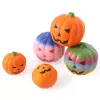 7cm 10cm Çocuklar Cadılar Bayramı Hediyeleri Squishies El Sıkın Oyuncaklar Hallowmas Gökkuşağı Kabak Yavaş yükselen ribaund el sıkılmış oyuncak