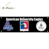 130GSM 150D Material NCAA American University Eagles Flagge Doppelseitiger Druck 1,5*5ft (45cm*150cm) Kettengewirke Bannerdekoration fliegende Hausgartenflagge