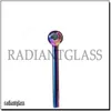 Oliebranderpijp Nano-plating Pyrex Kleurrijke glazen rookpijpen gemengd 7 stijlen kwaliteit Geweldige buisbuizen Nageltips