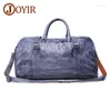 Duffel Taschen Herren Reisetasche echte Lederhandtasche für Männer Bussinnes Gepäck Wochenende Großkapazität Handtasche Handtasche