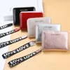 Wallets Woman PU Leather Money Bag Female Short Zipper Hasp Purse Small Mirror Wallet Card Case Luxury Clutch With Wristlet