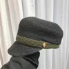 Breda randen hattar japanska fina gräs handvävda kvinnors enkla stråhat gata mode åttonal shopping solskyddsmedel
