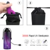 UV Portable 99% Sterilizing Storage Bag for Vibrator Dildo Clitoris Stimulator Adult sexy Toys Sealable PU Big Space Soft Box