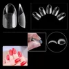 504pcs Almond Fake Nail Tips Clear Soft Gel X Full Cover False Acrylic Stiletto Ballerina s Press on 220716