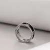 Nuovo design di alta qualità design retrò ad anello ad anello in acciaio in acciaio gioielli e donne anelli di coppia di donne