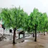 Kunstmatige bloemgroen gesimuleerde wilg tree planten bonsai massief houtontwerp voor buiten indoor huizen tuindecoratie landschap