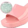 g klackar stora g sandaler anpassade skrivande välkomna lady sandal klackade skor för sommar casual slitage storlek 9/10/11/12 stora storlekar kvinnor sko fast färg mjuk beröring tpr material