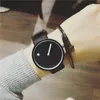 Armbanduhren 2022 Minimalistischer Stil Mode Kreative Herrenuhren Punkt und Linie Einfaches stilvolles Quarzleder