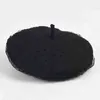 Модные весенние и осенние модели черная точка сетчатая сетка Брет Женщины Ретро Ретро Художник Хлятель для отдыха на открытом воздухе J220722