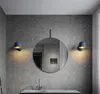 Wall Lamp Frosted Iron Macaron Color White Blue Black Metal Sconce El Restaurant Corridor Aisle Balcony Bedside LightingWall