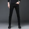 Men's Jeans Arrival Men's Denim Straight Full Length Pants With High Elasticity Slim Man Fashion Mid-waist MenMen's Heat22