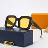 2023 Модельер -дизайнерские солнцезащитные очки на открытом воздухе роскошные солнцезащитные очки для женщин и мужчин тарелка полная рама ретро -горячие продажи бокал для мужчины женщины