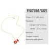 Collares pendientes Cuentas de oro Cadena corta Collar de frutas para mujeres Esmalte de cobre Chapado en paletas Joyería de verano Nkea007Pendant