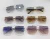 Üst Adam Moda Tasarım Güneş Gözlüğü Sanatçı I Zarif Kare Kesim Lens K Altın Çerçeve High-end Cömert Stil Açık UV400 Koruyucu Gözlük