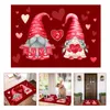 Tappeti Buon San Valentino Gnomo Zerbino decorativo Ingresso esterno per interni Bagno Tappetini di benvenuto Pavimento Decorazioni per la casa 40x60 cmTappeti