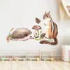 Large Forest Animal Wall Stickers for Kids Rooms Treen Elk Animal Wall Decals for Children's Room Kids Baby Room Decor Stickers
