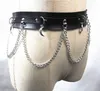 Riemen choker met spikes kraag vrouwen man lederen ketting ketting keten sieraden op de nek punk chockler esthetische gotische accessoires gebelt fier22