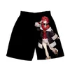 Shorts pour hommes Vtuber Ange Katrina impression 3D Harajuku vacances d'été femmes/hommes taille élastique japon Streetwear Kawaii Shorts de plage pour hommes Naom22