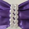 40pcs Chiavari Sedia in raso fascia con fibbia perla per decorazione per feste di nozze