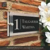 19MM Acrylic Black Golden Door Number House Signs CustomMade Personalised For Your Home Numbers Names Letters 220706