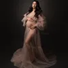 2022 prom jurken elegante zwangere damesjurk zien thru moederschap gewaden voor babydouches een lijnavondjurken