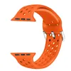 Tiras de slicone bandas esportivas para apple watch 7 6 SE 5 4 3 2 1 pulseira para iwatch silicone Band Substituição respirável 40 41 44 45mm